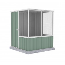 Flat roof Aviary Kit 1.52mW x 1.52mD x 1.80mH Pale Eucalypt